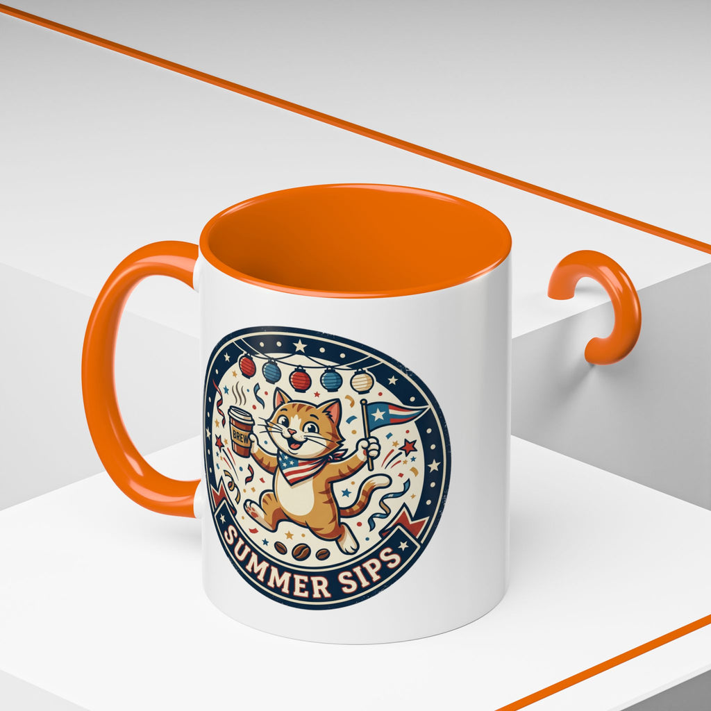 Space Camper Patch Coffee Mug — Retro Astronaut Camper 11/15oz Accent Mug