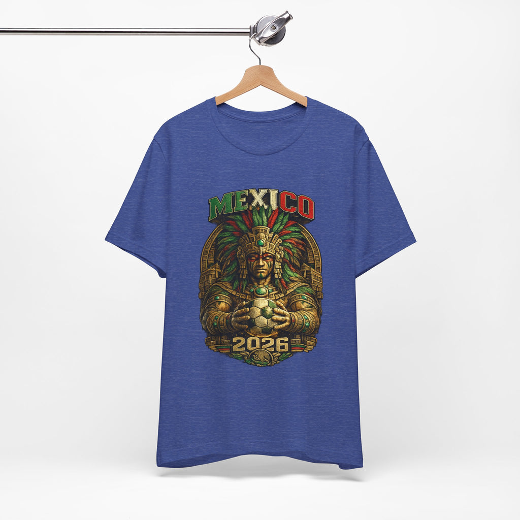 Mexico 2026 Aztec Warrior T-Shirt — Vintage Mexican Pride Soccer World Cup Tee