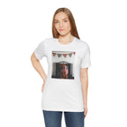Patriotic Dog T-Shirt - Photo Print with American Flag Bunting