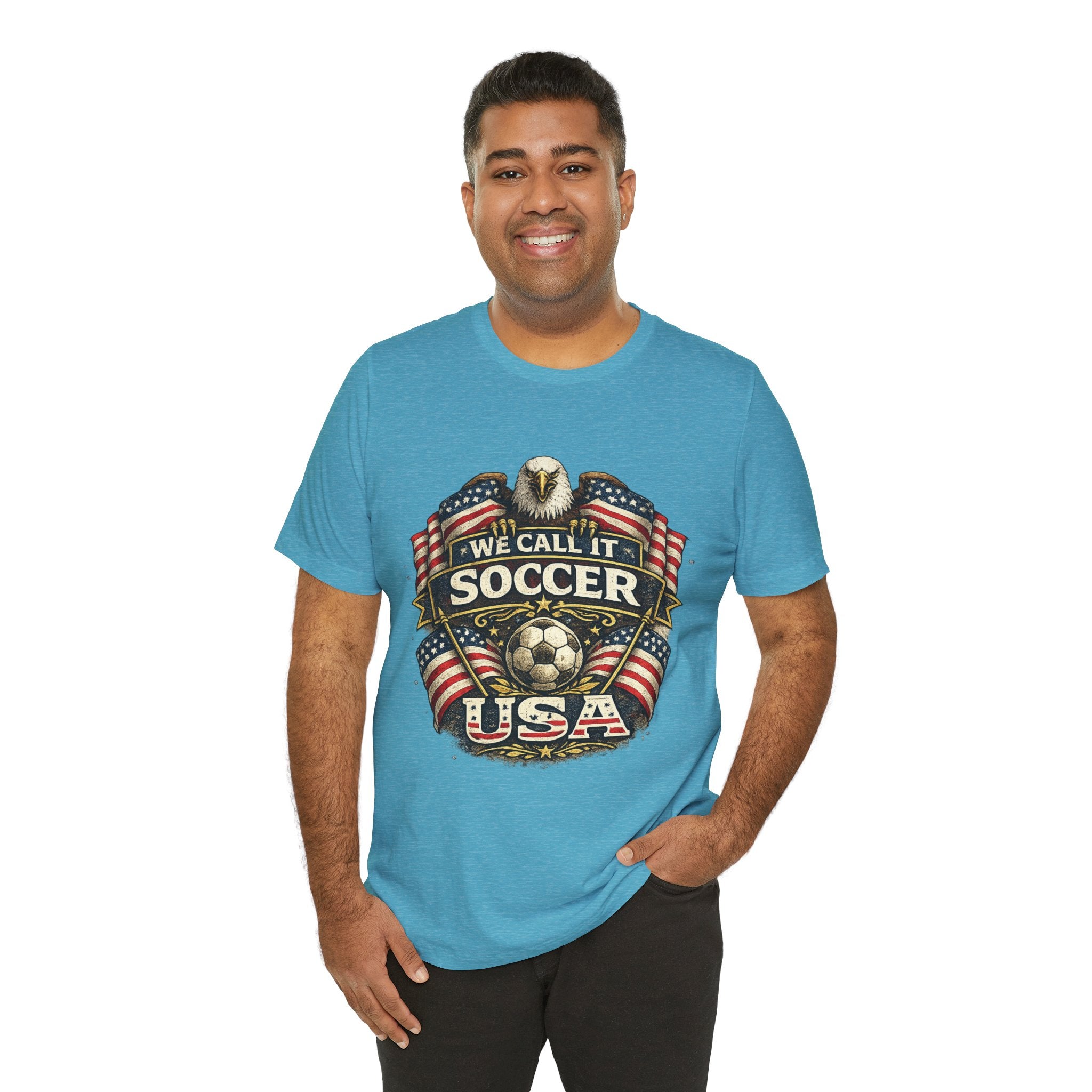 We Call It Soccer USA T-Shirt – Patriotic Eagle Soccer Tee