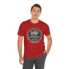 4th of July 250th Anniversary T-Shirt – Vintage American Flag Emblem (1776–2026)