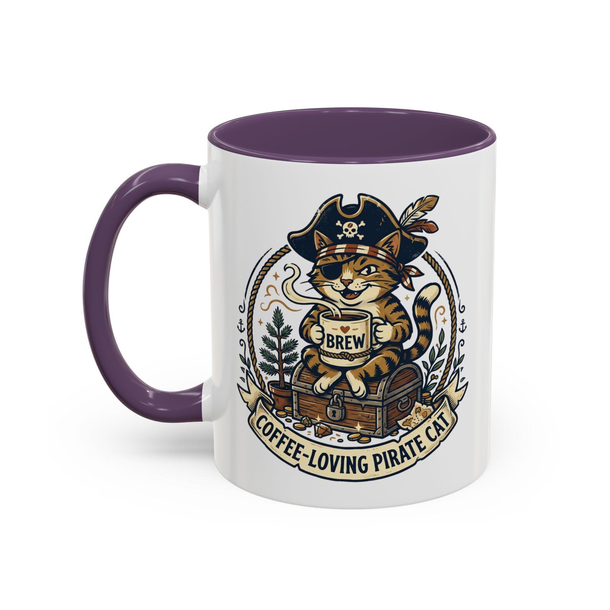 Vintage Sailor Anchor Coffee Mug — Nautical Tattoo Accent Mug (11/15oz)