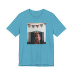Patriotic Dog T-Shirt - Photo Print with American Flag Bunting