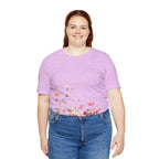 Floral Meadow Tee – Pink Wildflower Field Graphic T-Shirt