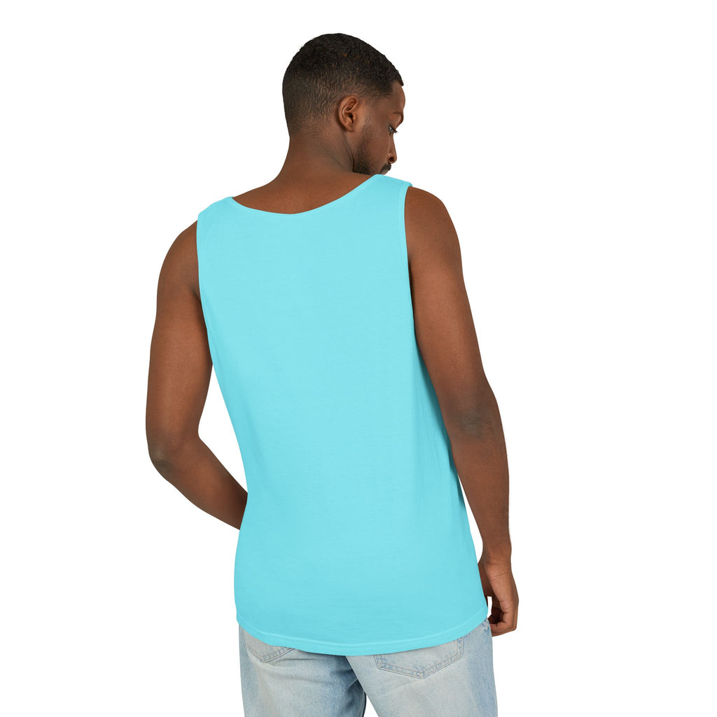Abstract Wave Mesh Tank Top — Geometric Optical Illusion Graphic Tank