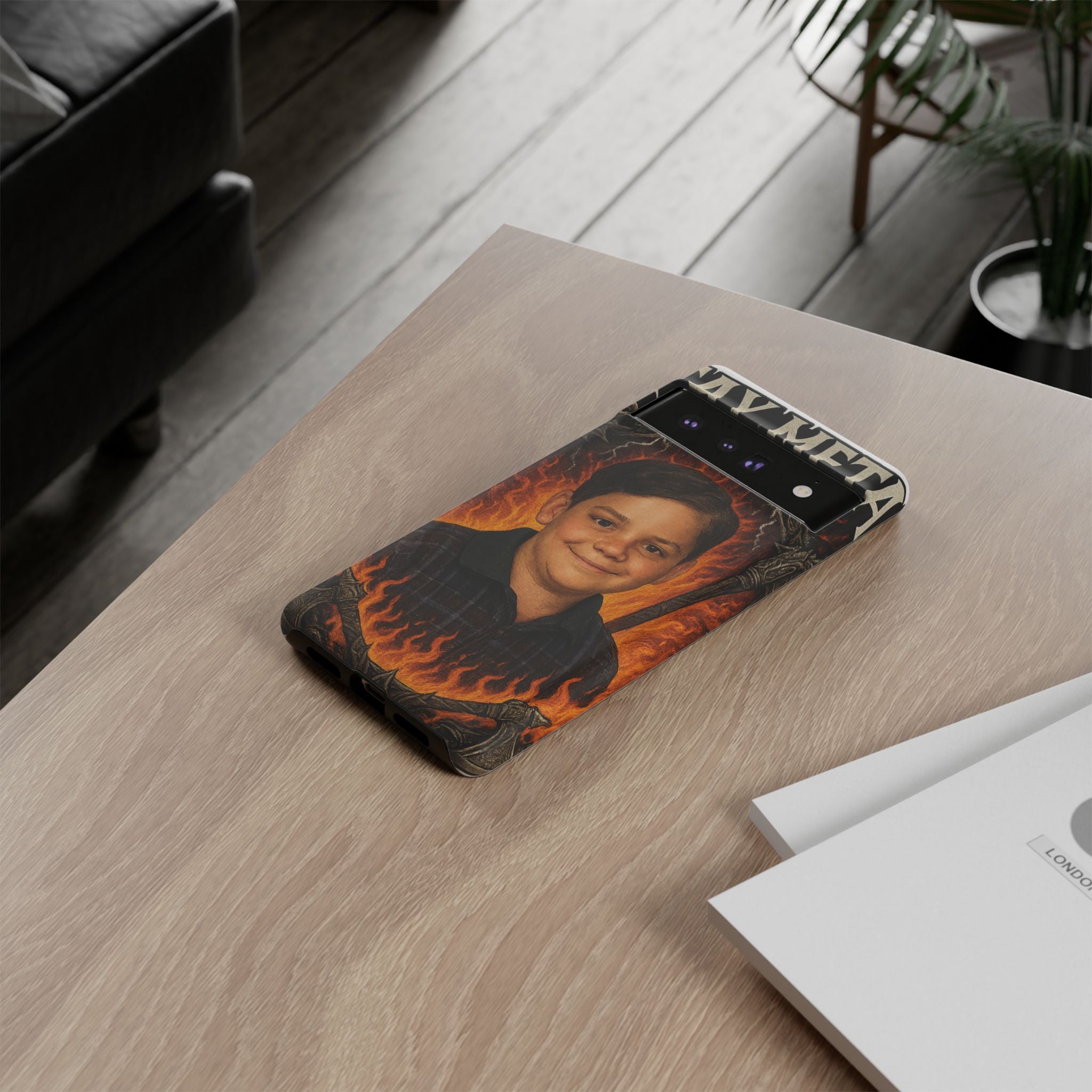 Metalhead Phone Case, Tough Cases for Music Lovers, Personalize with Unique Art, Gift for Metal Fans, Rock Lover's Accessory