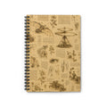 Vintage Leonardo Da Vinci Sketches Spiral Notebook – Ruled Journal