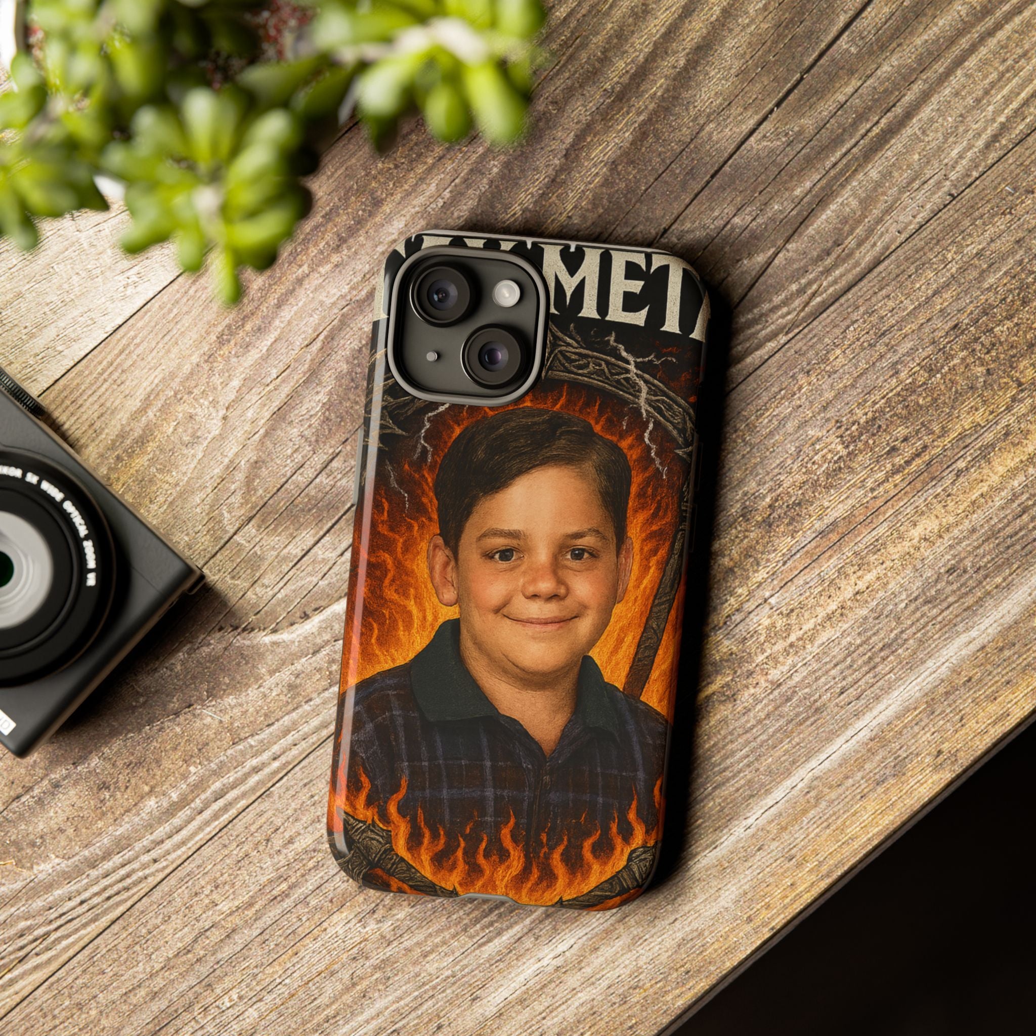 Metalhead Phone Case, Tough Cases for Music Lovers, Personalize with Unique Art, Gift for Metal Fans, Rock Lover's Accessory