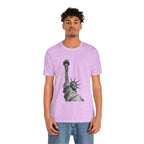 Statue of Liberty Graphic Tee — Black & White NYC Landmark T-Shirt