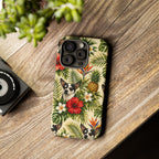 Tropical chihuahua Phone Case — Floral Pineapple Protective Tough Case