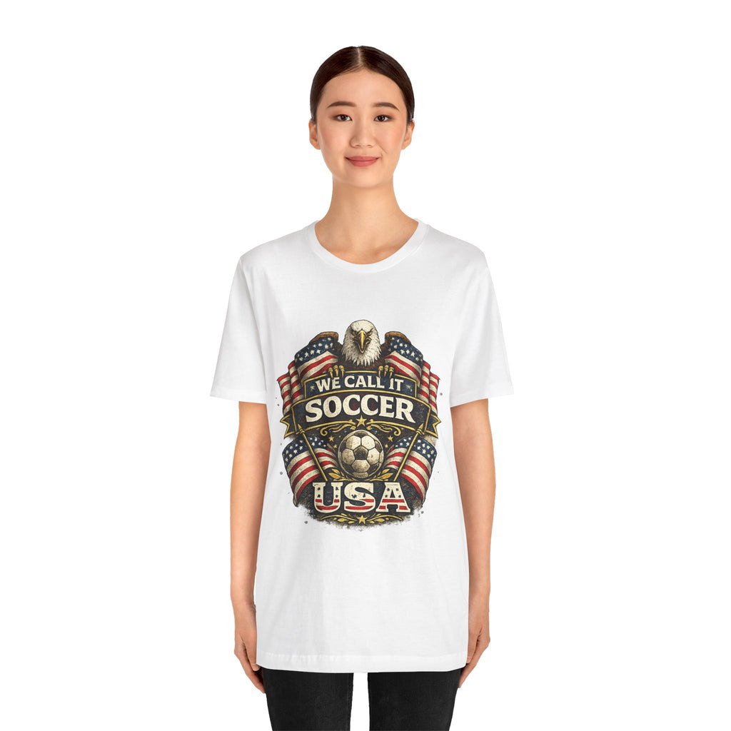 We Call It Soccer USA T-Shirt – Patriotic Eagle Soccer Tee