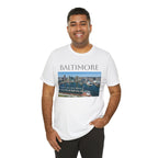 Baltimore Skyline Photo Tee — Inner Harbor Cityscape T-Shirt