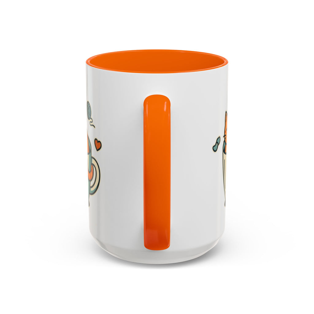 Cat in Cup Coffee Mug — Cute Cat Lover Accent Mug (11/15oz)