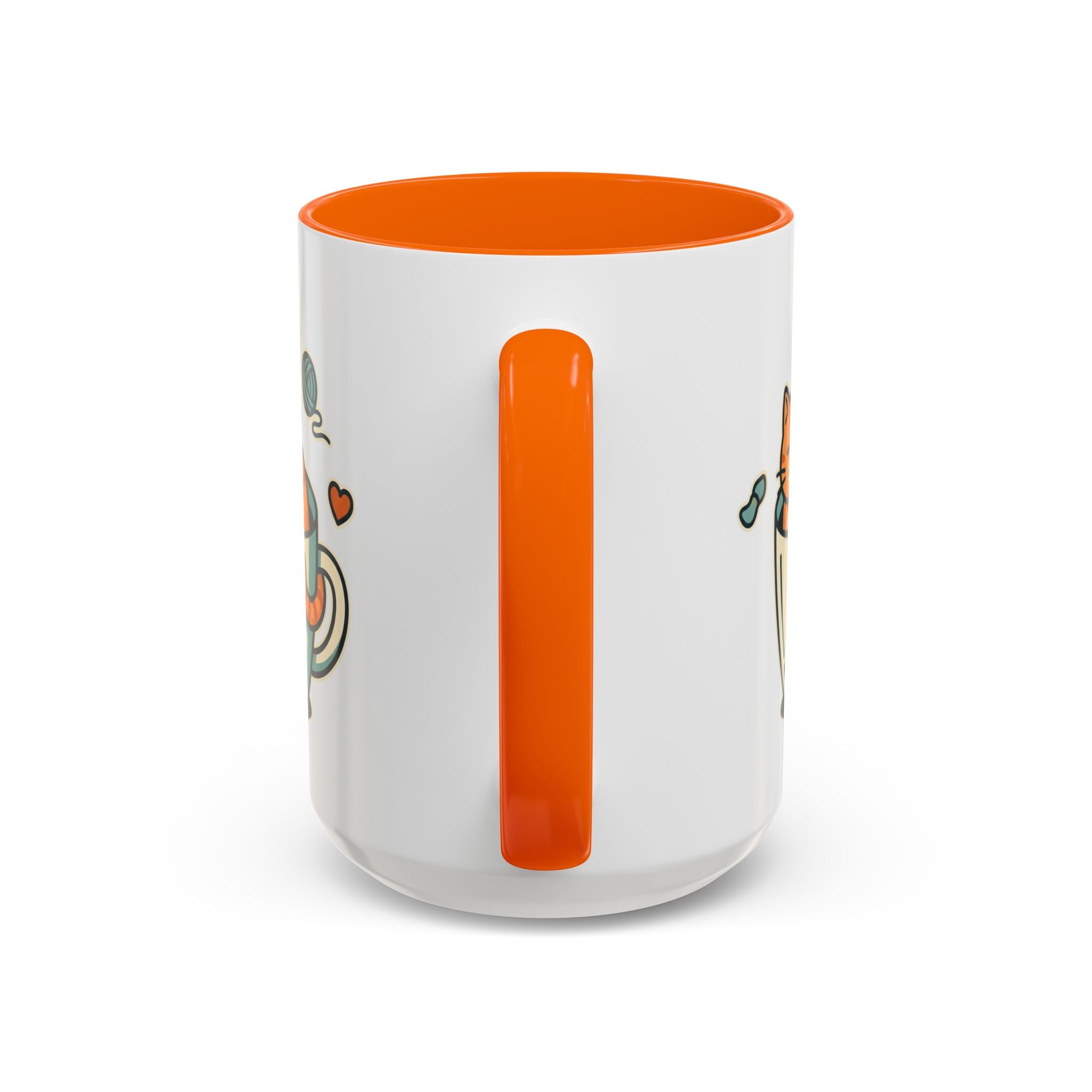 Cat in Cup Coffee Mug — Cute Cat Lover Accent Mug (11/15oz)