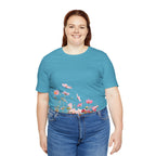 Floral Meadow Tee – Pink Wildflower Field Graphic T-Shirt