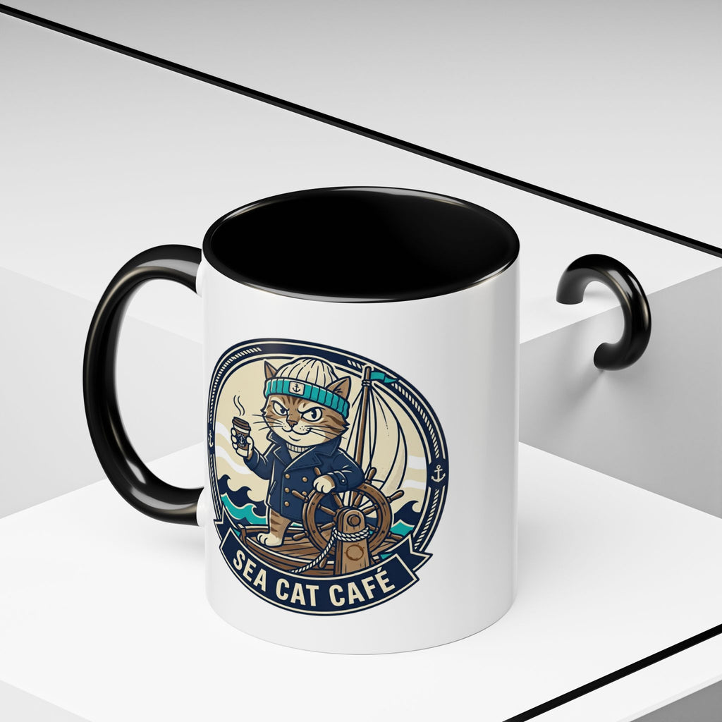 Nautical Sailboat Coffee Mug – Vintage Ocean Adventure Accent Mug