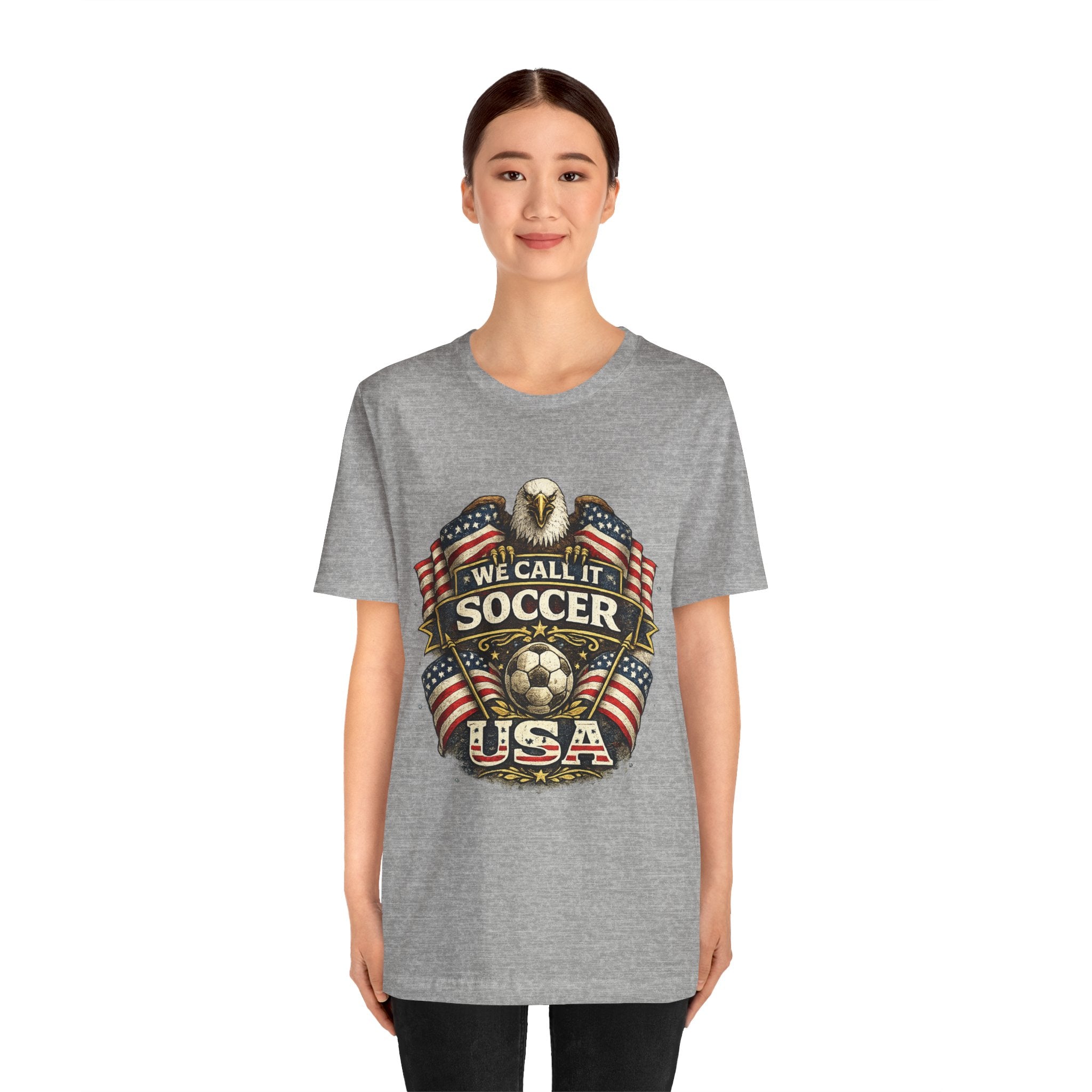 We Call It Soccer USA T-Shirt – Patriotic Eagle Soccer Tee