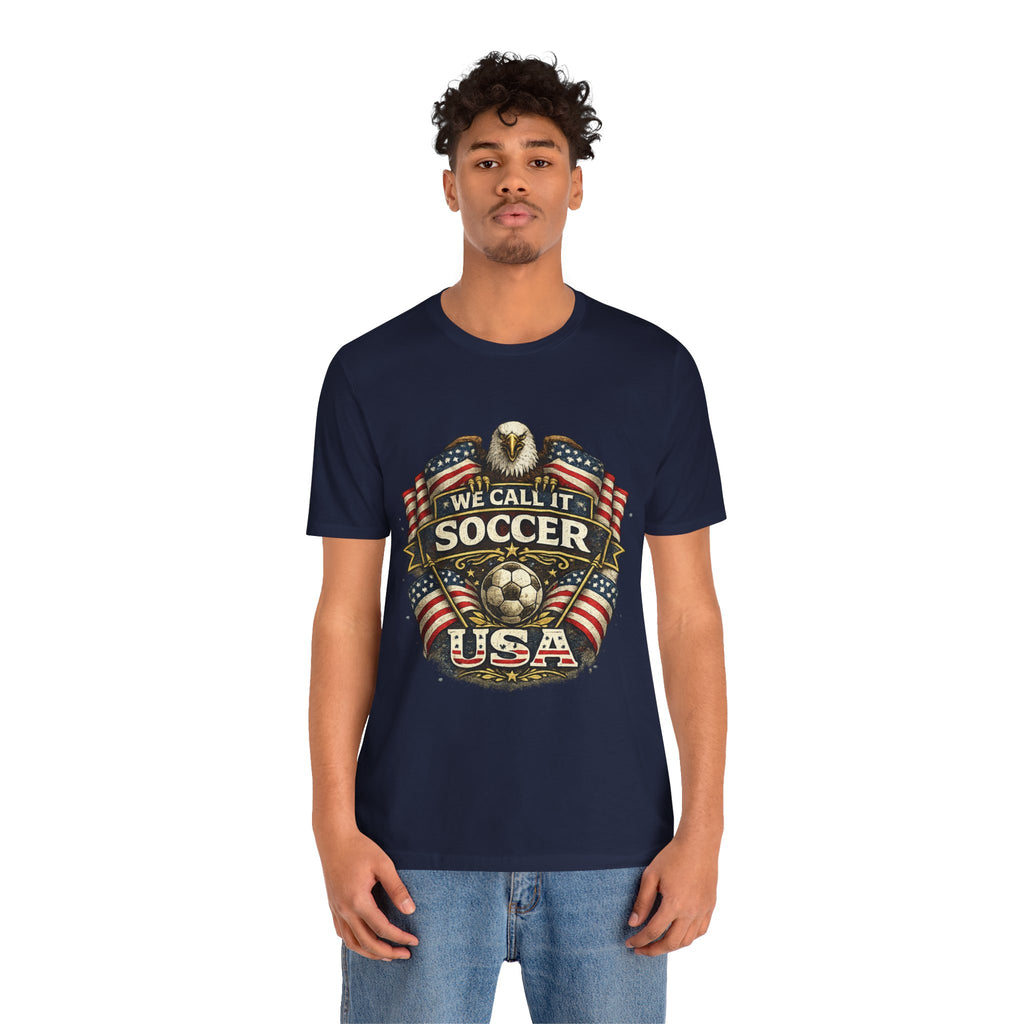 We Call It Soccer USA T-Shirt – Patriotic Eagle Soccer Tee