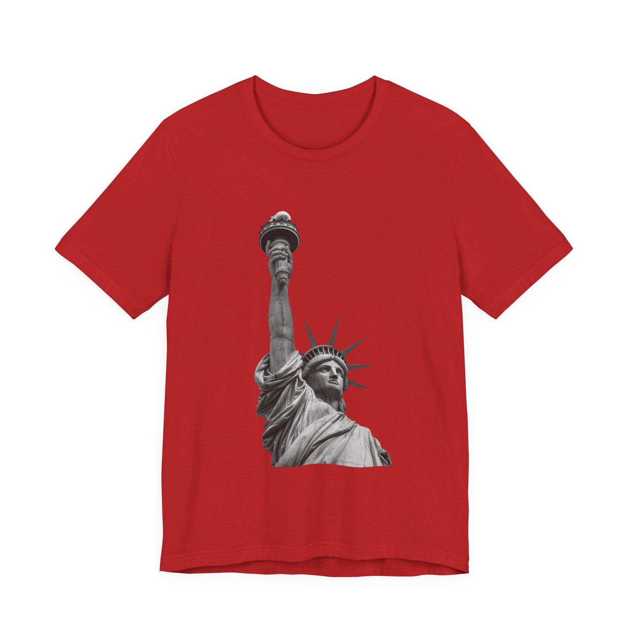 Statue of Liberty Graphic Tee — Black & White NYC Landmark T-Shirt