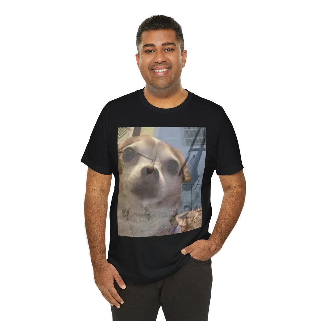 Funny chihuahua trauma  Dog T‑Shirt — Cute Chihuahua Photo Tee