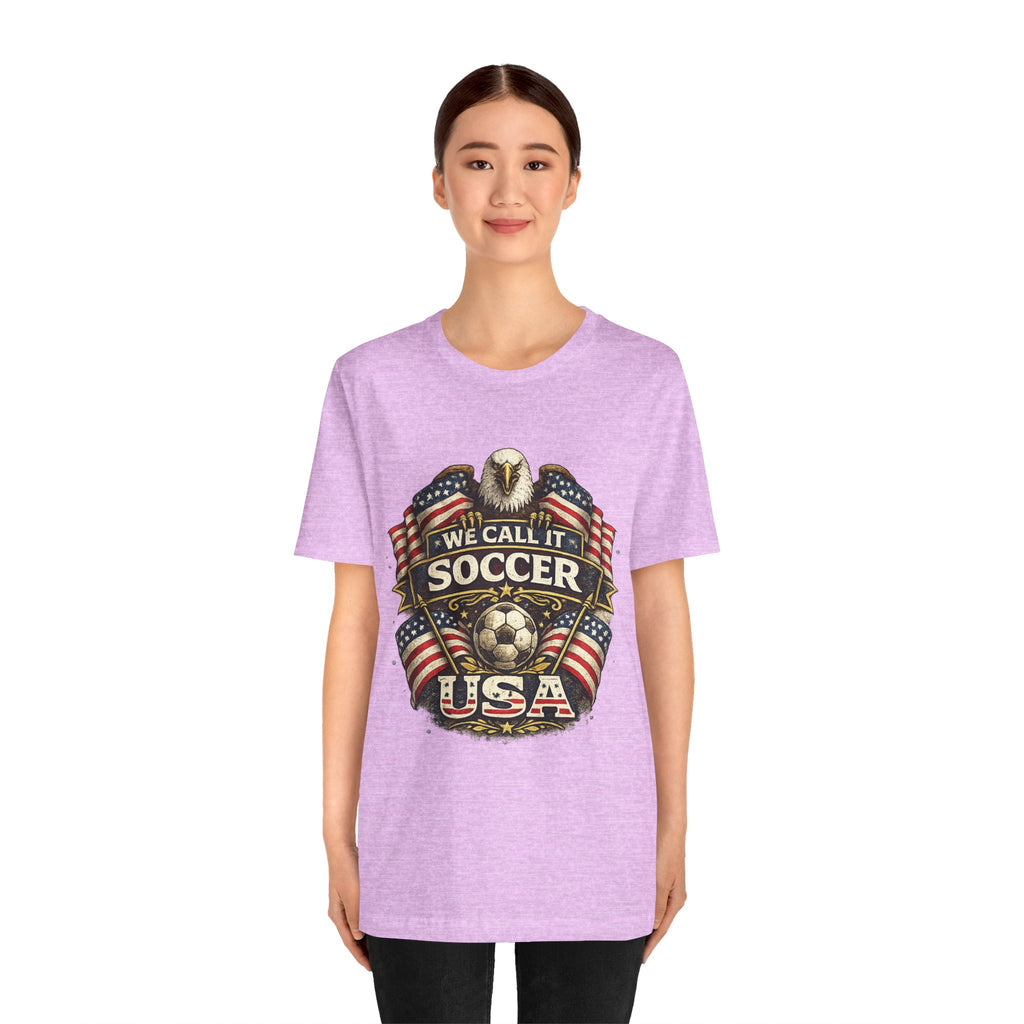 We Call It Soccer USA T-Shirt – Patriotic Eagle Soccer Tee
