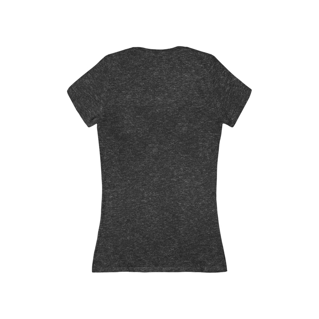 Custom Women's Deep V-Neck Tee — Slim Jersey Short Sleeve