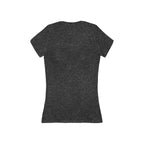 Custom Women's Deep V-Neck Tee — Slim Jersey Short Sleeve