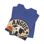 Angus Dog Tee — Retro Beach Portrait T-Shirt