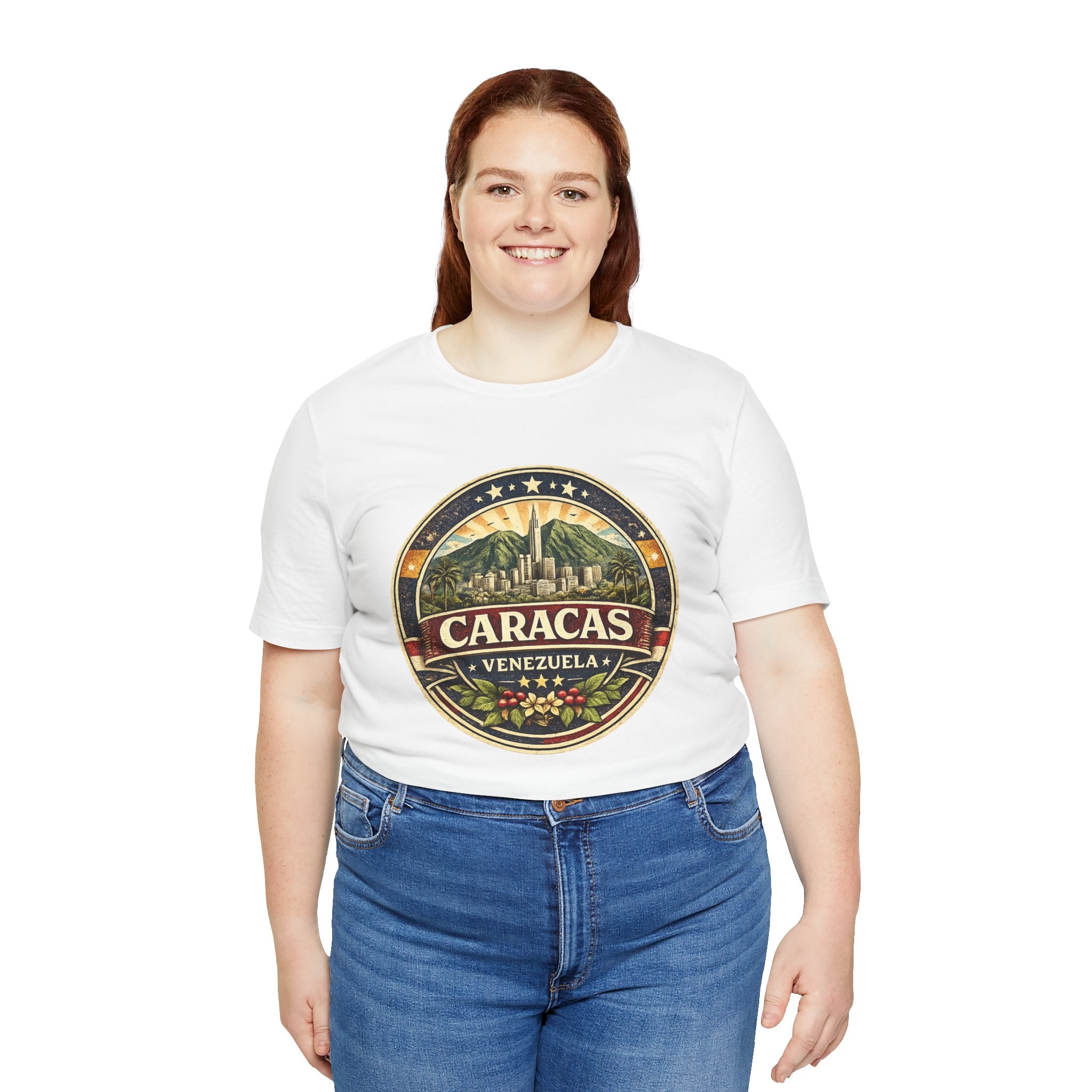 Caracas Venezuela Vintage Travel Tee — Retro City Badge T-Shirt
