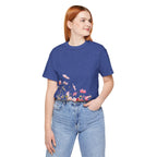 Floral Meadow Tee – Pink Wildflower Field Graphic T-Shirt