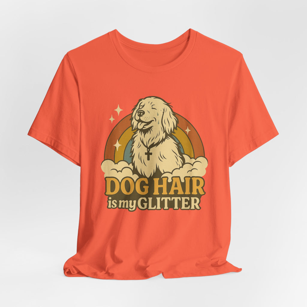 "Dog Hair Is My Glitter" – Retro Golden Vibes Edition