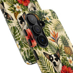 Tropical chihuahua Phone Case — Floral Pineapple Protective Tough Case