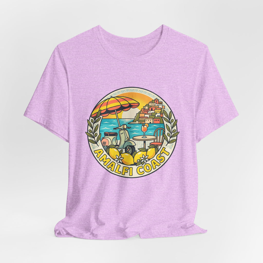 Amalfi Coast Vintage Travel Tee — Scenic Lemon & Vespa Graphic