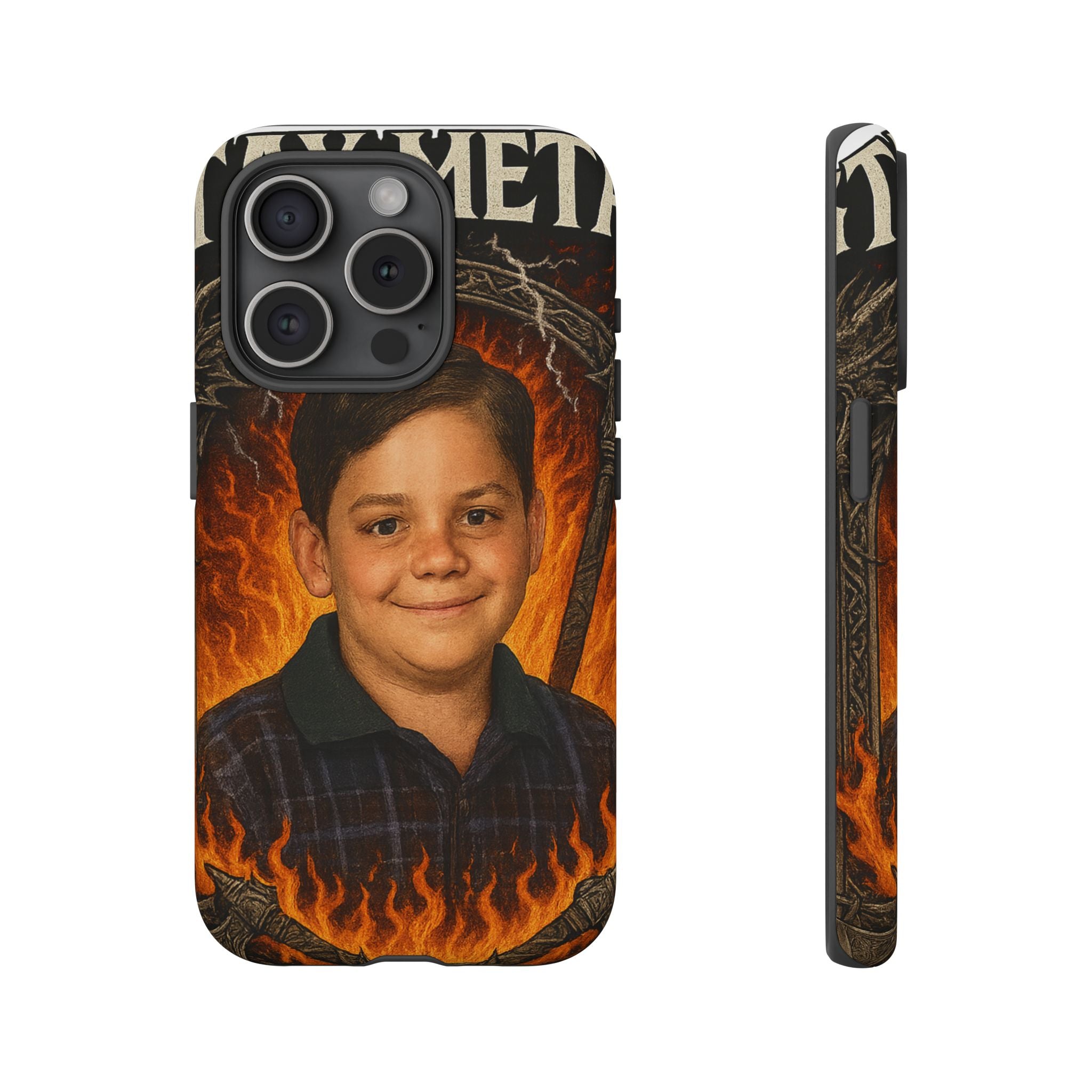 Metalhead Phone Case, Tough Cases for Music Lovers, Personalize with Unique Art, Gift for Metal Fans, Rock Lover's Accessory
