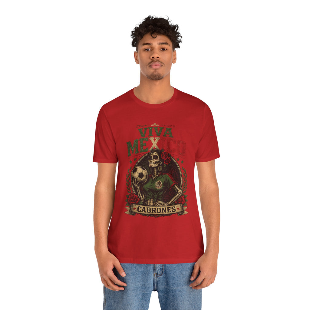 Mexico Catrina Skull T‑Shirt — Day of the Dead Mexican Soccer Tee