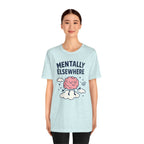 Mentally Elsewhere T-Shirt — Cute Brain on Cloud Graphic Tee