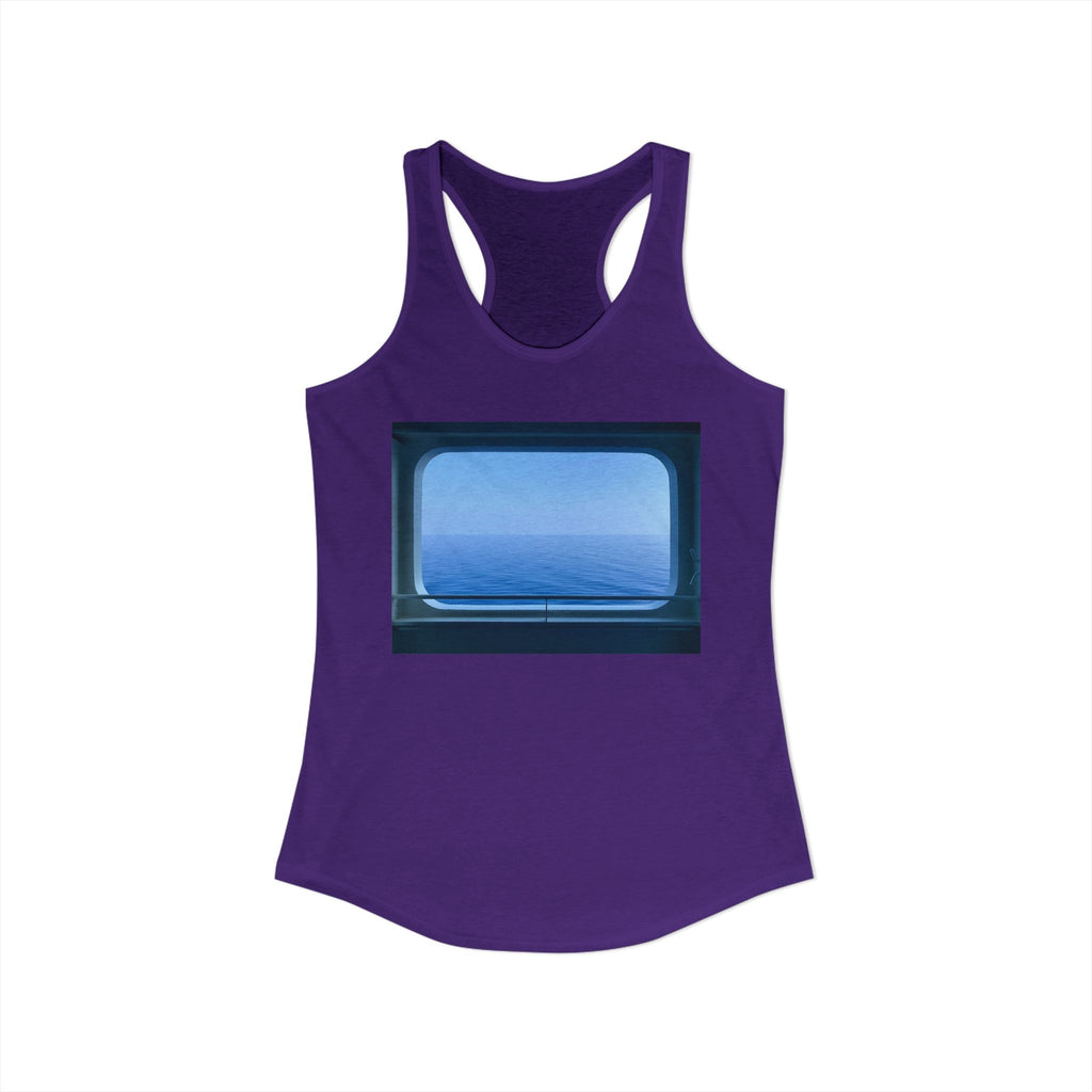 Women's Ideal Racerback Tank - Summer Ocean View