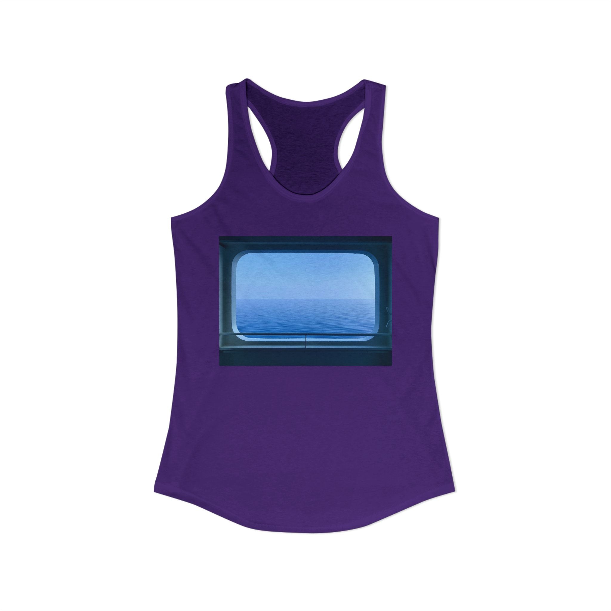 Women's Ideal Racerback Tank - Summer Ocean View
