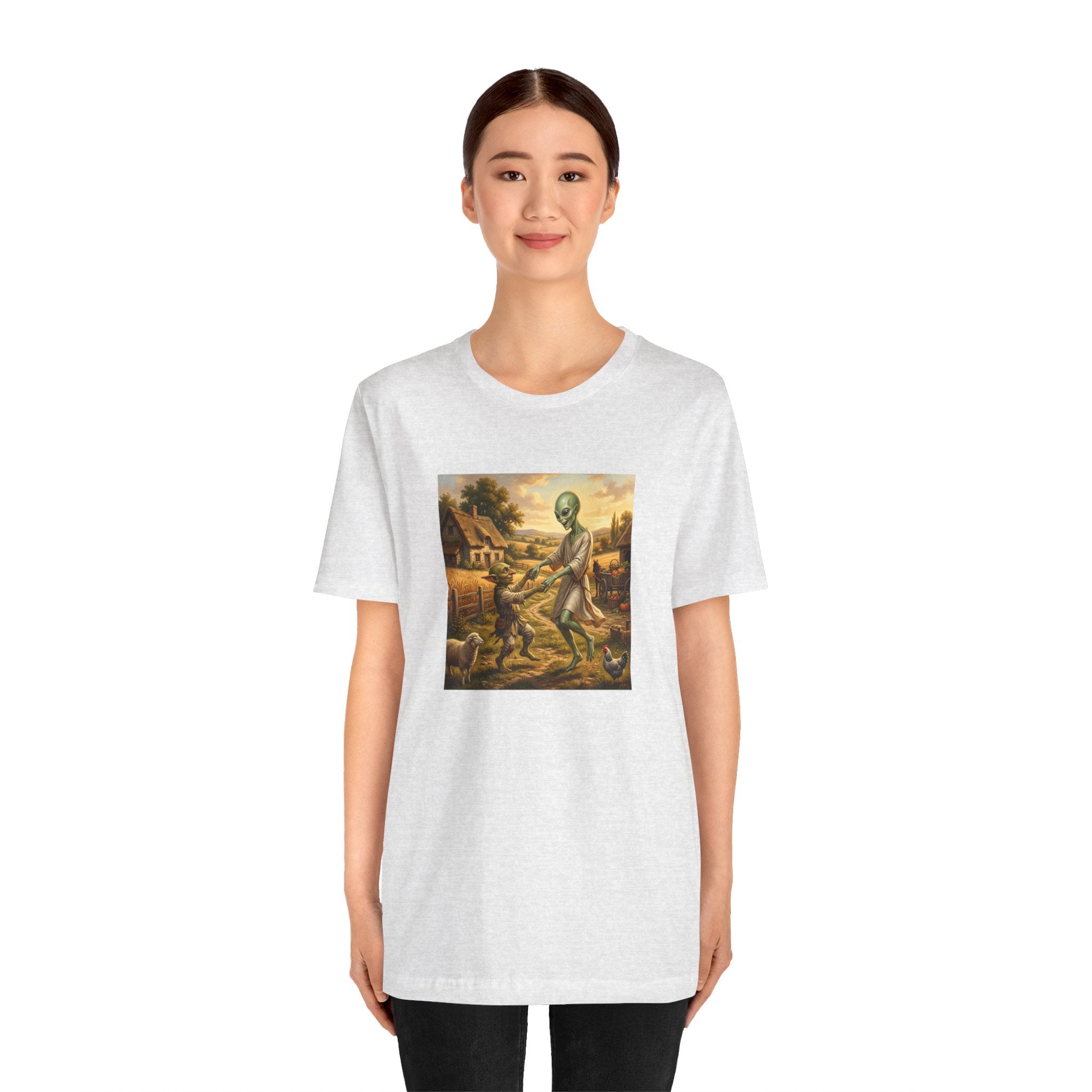 Alien Harvest Vintage Art T‑Shirt