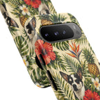 Tropical chihuahua Phone Case — Floral Pineapple Protective Tough Case