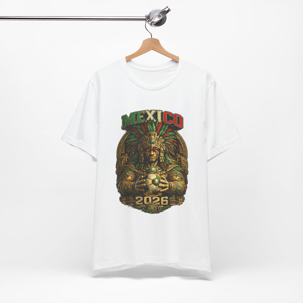 Mexico 2026 Aztec Warrior T-Shirt — Vintage Mexican Pride Soccer World Cup Tee
