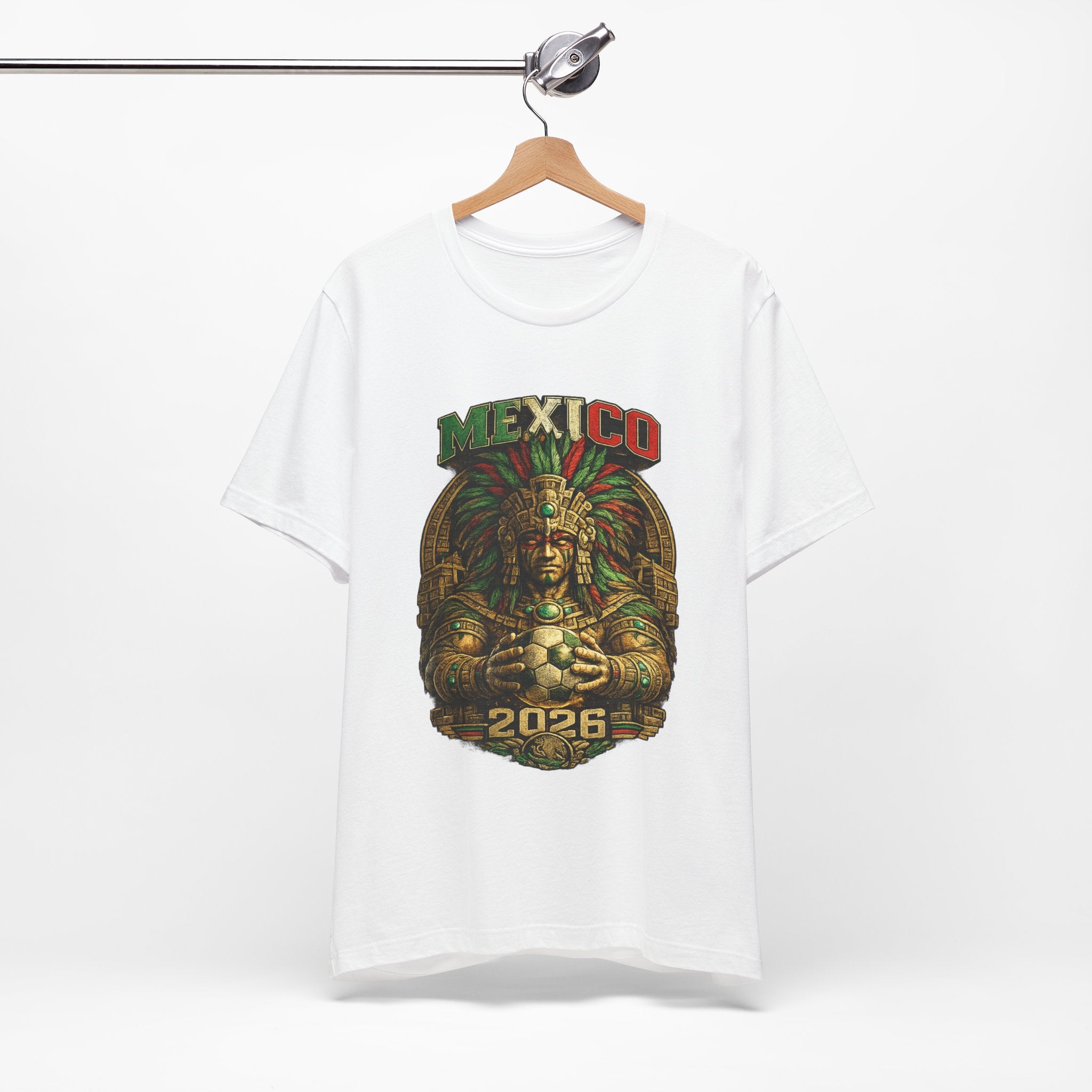 Mexico 2026 Aztec Warrior T-Shirt — Vintage Mexican Pride Soccer World Cup Tee