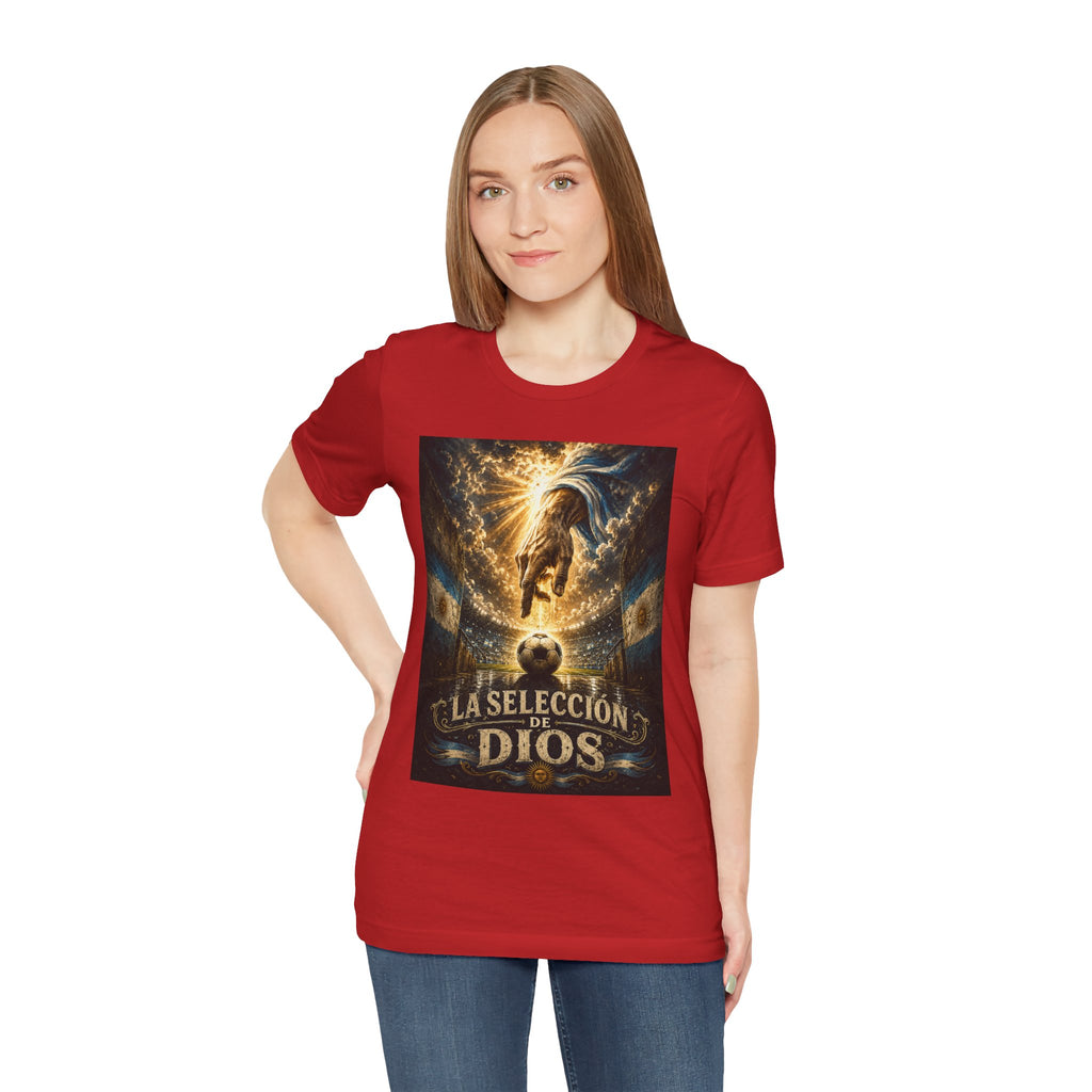 Soccer Faith T-Shirt — "La Selección de Dios" Graphic Tee