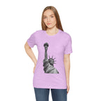 Statue of Liberty Graphic Tee — Black & White NYC Landmark T-Shirt