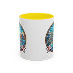 Miami Vintage Travel Accent Coffee Mug – 'Miami' Scenic Beach & Skyline Design (11/15oz)