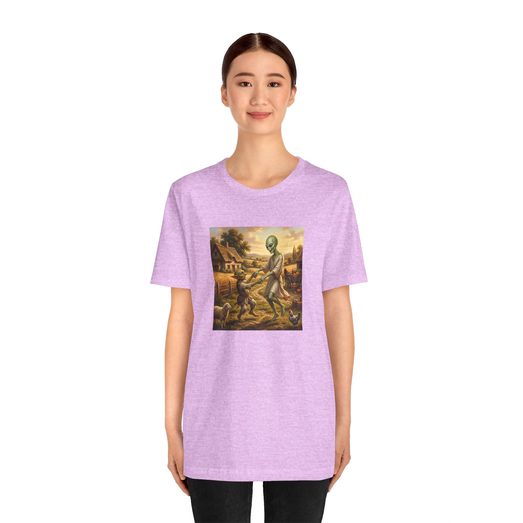 Alien Harvest Vintage Art T‑Shirt