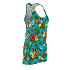 Tropical Chihuahua Racerback Dress — Floral Pineapple Coconut AOP