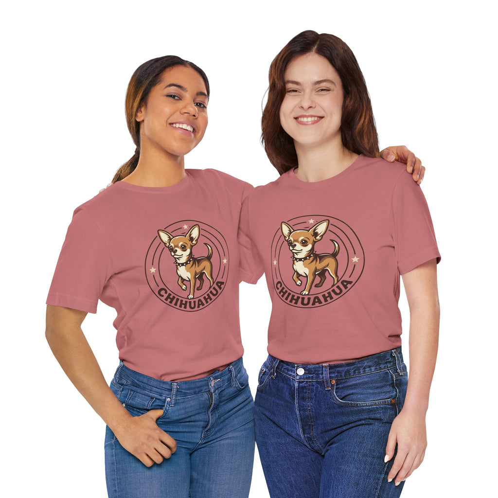Chihuahua Graphic Tee — Cute Cartoon Dog T‑Shirt for Chihuahua Lovers