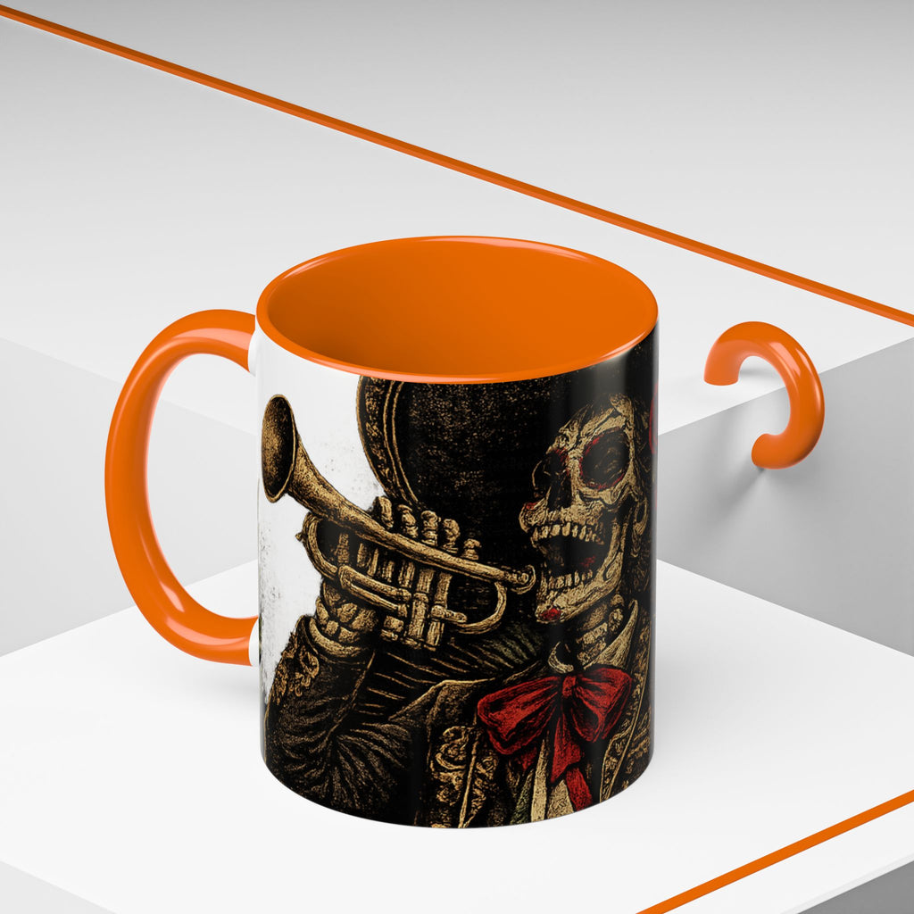 Day of the Dead Soccer Skull Accent Mug — 11/15oz
