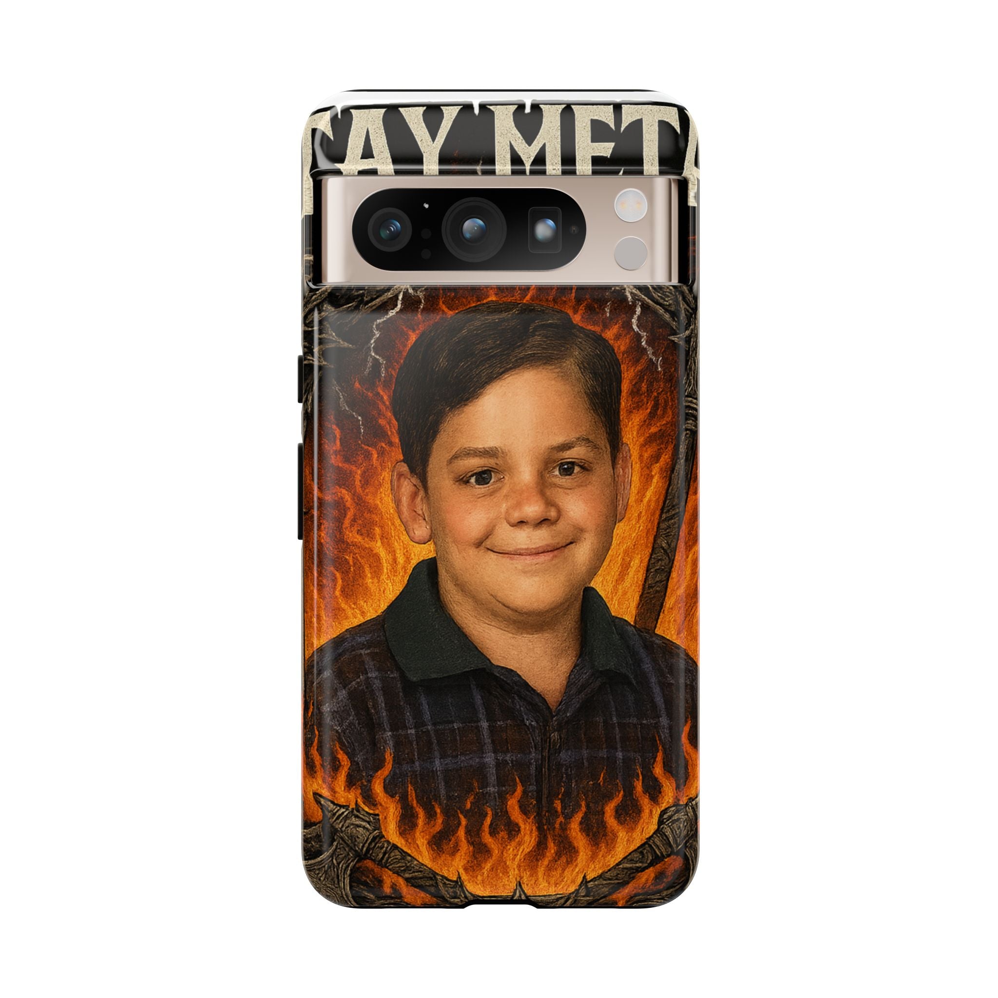 Metalhead Phone Case, Tough Cases for Music Lovers, Personalize with Unique Art, Gift for Metal Fans, Rock Lover's Accessory